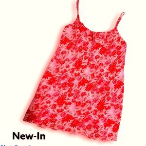 🛑 red and pink nightgown